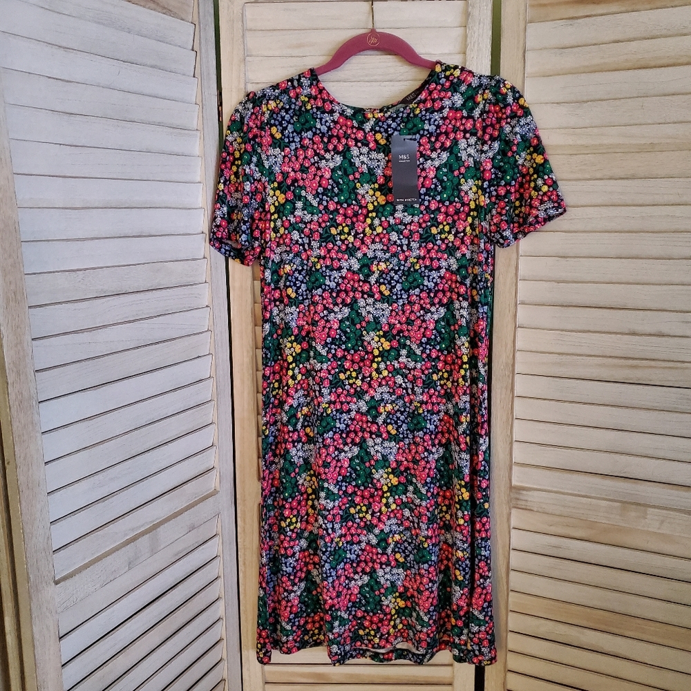 3 For $30.00 - M&S Floral Dress w New sz6